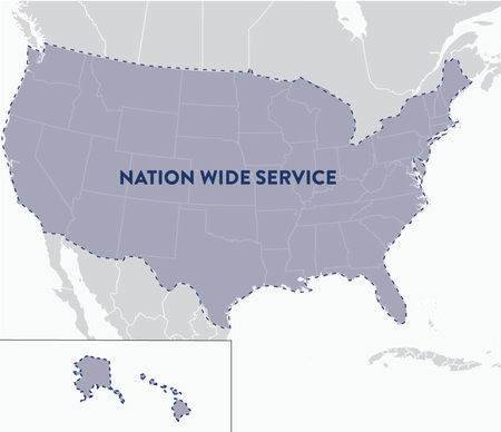 Nation Wide Service Map