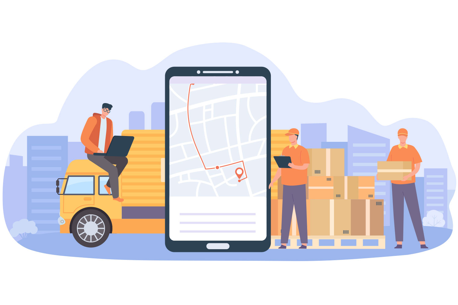 Delivery Tracking Services Route Optimization